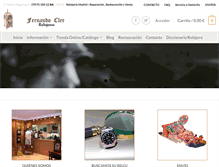 Tablet Screenshot of fernandoclerrelojeros.com